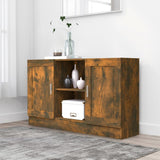 Sideboard Smoked Oak 120x30.5x70 cm Engineered Wood 815624