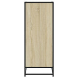 Shoe Cabinet Sonoma Oak 75x38x97.5 cm Engineered Wood and Metal 3300871