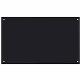 Kitchen Backsplash 2 pcs Black 100 x 60 cm Tempered Glass 3415442