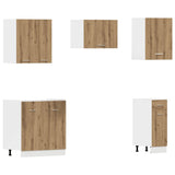 11 Piece Kitchen Cabinet Set Lyon" Artisan Oak Engineered Wood 3328578