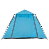 Camping Tent Dome 4-Person Blue Quick Release 4004144
