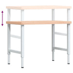 Workbench 100x60x cm Solid Wood Beech Rectangular 3309705