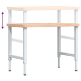 Workbench 100x60x cm Solid Wood Beech Rectangular 3309705