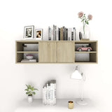 ZNTS Wall Shelf Sonoma Oak 102x30x29 cm Engineered Wood 806259