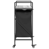 Laundry Basket 2 Compartments with Wheels Grey Sonoma 859098