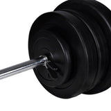 ZNTS Barbell Squat Rack with Barbell and Dumbbell Set 60.5 kg 275349