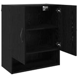 Wall-Mounted Cabinet Black Oak 60 x 31 x 70 cm Engineered Wood 879539