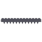 Lawn Edging 30 pcs 103 x 15 cm Steel Anthracite 8008654