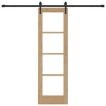 Sliding Door Manual ORKDAL Brown 61 x 198.5 cm Wood and metal 3332461