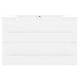 Sink Cabinet with Built-in Basin White Engineered Wood 3099050