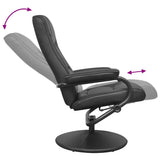 Recliner Chair Black Faux leather 42020646