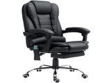 Office Chair with 6 Point Massage and Back Heat, PU Desk Chair with Footrest Adjustable Height and T3398P342234