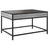 Coffee Table with Infinity LED Grey Sonoma 70x50x41 cm 847685