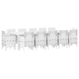 Garden Dining Set 13 pcs White Poly rattan 3378622