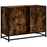 Bathroom Sink Cabinet Smoked Oak 80x33x60 cm Engineered Wood 849291