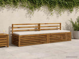 2-Piece Bench Cushions SOEST 2 pcs 100% Polyester White 949145