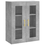 Wall Mounted Cabinets 2 pcs Concrete Grey Engineered Wood 3197933
