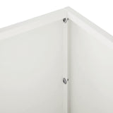 Garden Planter White 80 x 20 x 20 cm Cold-rolled Steel 8005164