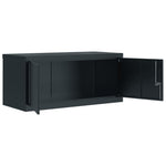 ZNTS File Cabinet Anthracite 90x40x180 cm Steel 3188331