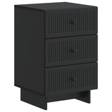 Bedside Cabinet Black 43 x 41 x 66.5 cm Engineered Wood 893866