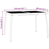 Garden Dining Set Anthracite Steel 3187970
