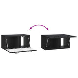 Wall-Mounted TV Cabinet Black 59.5 x 31 x 30 cm Engineered Wood 899386