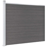 148983 Fence Panel WPC 175x146 cm Grey
