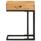 U-Shaped Side Table 45x30x61cm Solid Acacia Wood 289090