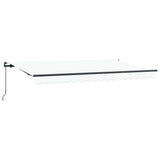 Retractable Awning Manual White 400 x 200 cm Fabric 3329868