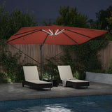 Umbrella Terracotta 352 x 251 x 265 cm Polyester and Aluminium 42003334