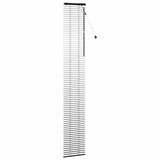 Venetian Blind Black 50 x 250 cm 35 mm Solid Paulownia Wood 42015506