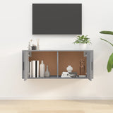 Wall Mounted TV Cabinet Grey Sonoma 100x34.5x40 cm 816638
