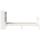 Bookcase Bed without Mattress White 90x190 cm Single Solid Wood Pine 3321821
