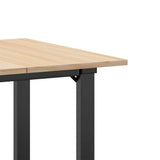 Dining Table O-Frame 70x70x75 cm Solid Wood Pine and Steel 3282671