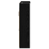 Bathroom Mirror Cabinet Black Oak 63.5 x 15.5 x 60.5 cm 889248