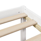 Bookcase Bed without Mattress White 160x200 cm Solid Wood Pine 3321592