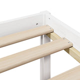 Bookcase Bed without Mattress White 90x190 cm Single Solid Wood Pine 3321562