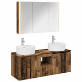 Bathroom Cabinet Set 4 pcs Old Wood Engineered Wood 3406469