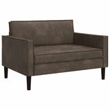 XXL Armchair Dark Grey Faux Suede Leather 42043540