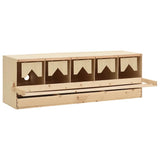 170660 Chicken Laying Nest 5 Compartments 117x33x38 cm Solid Pine Wood