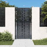 Garden Gate Anthracite 100x175 cm Steel Square Design 153194