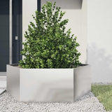 Garden Planter Hexagon 138x120x45 cm Stainless Steel 851140