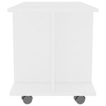 TV Cabinet with Castors White 80x40x45 cm Engineered Wood 800189