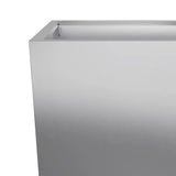 Garden Planters 35x35x75 cm 2 pcs Galvanised Steel 851091
