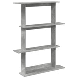 Wall Shelf Concrete Grey 100 x 20 x 126 cm Engineered Wood 8012063