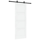 Sliding Door ORKDAL White 78 x 211 cm Solid Pine Wood 3333445