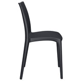 Garden Chair Set of 2 Anthracite Polypropylene 50x46x80 cm 364729