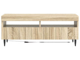 LED TV Cabinet ZWOLLE Sonoma Oak Engineered Wood 896557