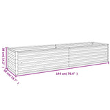 Garden Raised Bed 194x50x36 cm Corten Steel 151976