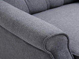 Recliner Armchair, Vintage Reclining Chair with Nail Head Trim, Wingback Chair with Button Tufted T3398P329434